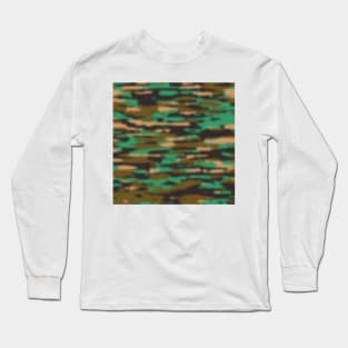 Camouflage Teal Long Sleeve T-Shirt